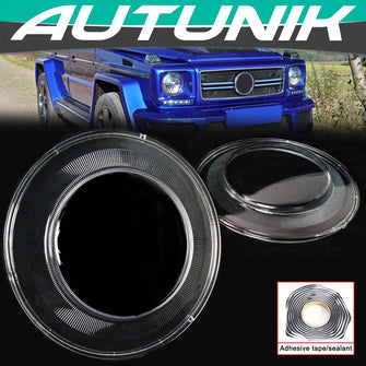 Front Headlight Lens Shell Cover For Mercedes G550 G55 G63 W463 G-Wagon 2007-2018
