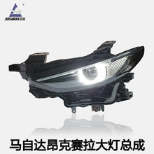 Pair Upgrade Full LED DRL Headlights Assembly for Mazda3 Axela 2004+