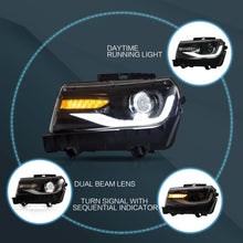 LED Projector Dual Beam Headlights For Chevrolet Chevy Camaro 2014-2015 (Bulbs NOT Included)