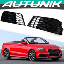 For 2017-2019 2020 Audi A3 8V S-line S3 Fog Light Grille Cover Honeycomb Grill Left+Right