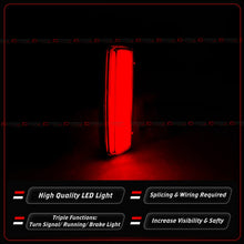 For 2023-2025 Honda Civic Type-R FL5 Rear Bumper Sequential LED DRL Side Reflector Light