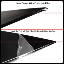 For 2022-2025 Civic Hatchback Type R FL5 M Style Gloss Black Side Window Louver