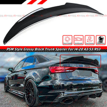 For 2014-2020 Audi A3 S3 RS3 V8 Sedan Gloss Black Rear Trunk Spoiler Wing