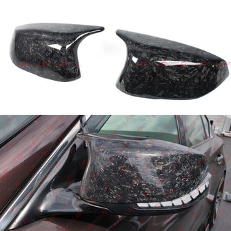 Forged Carbon Fiber Mirror Cover Caps fits for Infiniti Q50 Q60 2014-2024