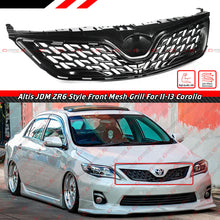 Matte Black Front Bumper Grille Radiator Grill  For 2011-2013 Toyota Corolla CE LE S XLE XRS Base Sedan