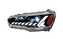 LED Headlights Assembly for Mitsubishi Lancer EVO EX 08-17 Start UP Animation