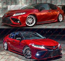 For 2018-2024 Toyota Camry Yofer Supersonic Red Black 2 Tone Side Skirt Extension