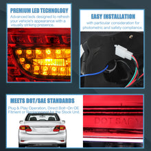 Red LED Tail Lights For 2011-2013 Toyota Corolla Replacement Rear Lamps Pair