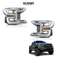 Chrome LED Headlights For Ford F-150 2018-2020 LED DRL Projector Assembly