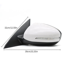 5Pin Right Passenger White Side Mirror For Kia Optima 2011-2013 W/Turn Signal 5Pin Manual Fold