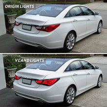 Smoked Lens LED Tail Lights Rear Brake Lamps For 2011-2014 Hyundai Sonata