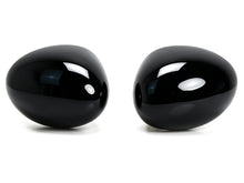 2PC/Set Fits 2014-2024 MINI Cooper F55 F56 F57 Mirror Cover Caps Gloss Black Replacement w/o Holes