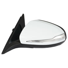 White Left Driver Side Mirror w/ Blind Spot for 2014-2020 Mercedes W222 S450 S500 S550 Sedan