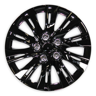 4pcs 16'' 10 Split Spoke Style Wheel Cover Hubcaps Gloss Black for Toyota Camry 2012-2014