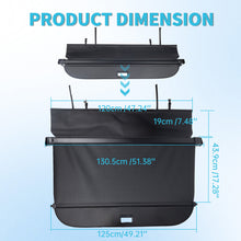 Carbon Fiber Look Retractable Cargo Cover For Subaru Forester 2019–2024 Rear Trunk Shade