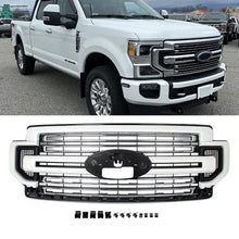 For 2020-2022 Ford F250 F350 F450 Super Duty LIMITED Front Bumper Upper Grille Oxford White