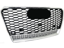 For Audi A7 S7 2012-2015 Front Honeycomb Mesh Bumper Grille w/ Chrome Frame