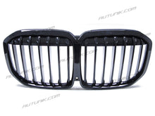 Glossy Black Front Kidney Grille Single Slat for BMW X7 G07 2019-2022