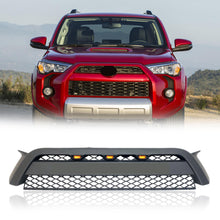 Front Bumper Upper Grille Mesh Grill w/Light Matt Black for Toyota 4Runner 12-15