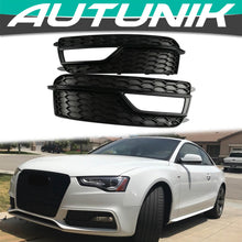 Front Fog Light Grill Cover for Audi A5 B8.5 S-line S5 8T 2013-2016