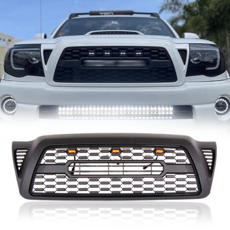 Grille Front Bumper Upper Middle Grids w/ Lights for Toyota Tacoma TRD 2005-2011