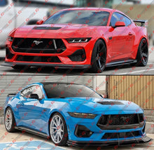 For 2024-2026 Ford Mustang S650 GT Coupe V2 Winglet Black Side Skirt Extension Splitter