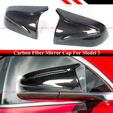 For 2017-2025 Tesla Model 3 M Style Real Carbon Fiber Replacement Mirror Covers