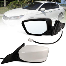 3Pin L+R For Honda Accord Sedan 2013-2017 Pearl White Non-Headted Side Mirror Driver&Passenger Power Glass