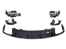 Fit For Mercedes Benz W117 CLA250 2017-2019 Black Rear Bumper Diffuser Lip W / Chrome Exhaust Tips