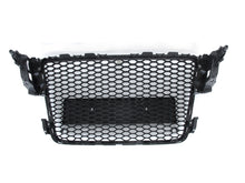 Front Mesh RS5 Style Bumper Hood Hex Grille Black For 2008-2012 Audi A5/S5 B8 8T