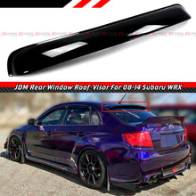 Gloss Black Rear Window Roof Spoiler Deflector Wing For 2008-2014 Subaru Impreza WRX STI Sedan