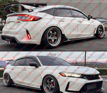 For 2023-2026 Honda Civic Type-R FL5 MU Style Gloss Black Side Skirt Extension