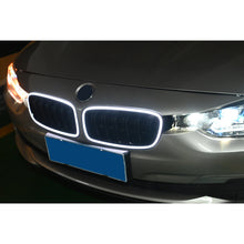 Gloss Black Front Kidney Grille Upper Radiator w/ LED Lights For 2013-2018 BMW 3 Series F30 320i 328i 335i Sedan