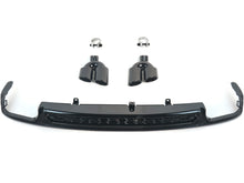 Rear Bumper Diffuser + Exhaust Tips for Audi A6 C8 NON-Sline Base Trim 2019-2025