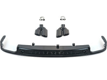 Rear Bumper Diffuser + Exhaust Tips for Audi A6 C8 NON-Sline Base Trim 2019-2025