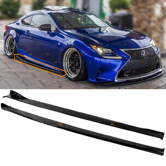 For 2015-2024 Lexus RC300 RC350 RC F Gloss Black Side Skirt Extension