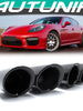 Black Chrome Brushed Exhaust Tips Tailpipe For Porsche 970 Panamera 2010-2013 et167