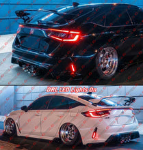 For 2023-2025 Honda Civic Type-R FL5 Rear Bumper Sequential LED DRL Side Reflector Light