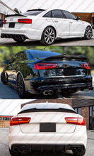 FOR 2012-2018 AUDI A6 S6 C7 C7.5 PSM HIGH KICK REAL CARBON FIBER TRUNK SPOILER