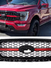 Red/Black Front Upper Bumper Grille Fit For 2021-2023 Ford F-150 F150 Platinum New