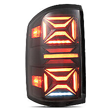 LED Tail Lights Fit 2014-2018 GMC Sierra 1500 2500 3500 Rear Lamps w/Startup Animation