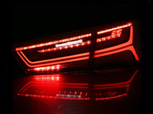 Sequential Signal LED Tail Lights Rear Lamp For Audi A6 S6 2012-2015 Red