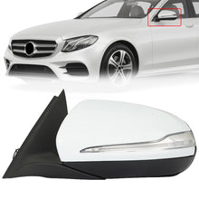 White Left Driver Side Mirror Heated for Mercedes W205 C250 C300 C350 C63 C43 Sedan 2015-2021