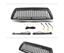 Black Front Bumper Upper Grille Fits For Toyota 4Runner 2006-2009 Honeycomb Grill With Light