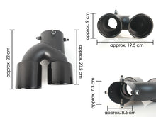 Gloss Black Exhaust Tips Tailpipe for BMW G23 M440i G20 M340i G42 M240i 2020-2024