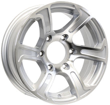 15X6 Aluminum Trailer Wheel 6 Lug 5.5 Center Summit Silver Rim