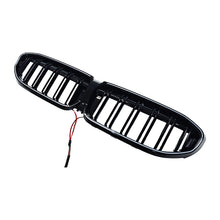 For 2019-2022 BMW 3-Series G20 M340i 330i Front Kidney Grill W/ LED Gloss Black Dual Slats Bumper Grille