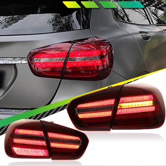 LED Tail Lights Rear Lamps Red Assembly for Mercedes-Benz GLA Class 2014-2016