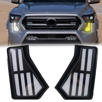 Upgrade LED DRL Fog Lights Turn Signal Lamp For Toyota Tacoma 2024 2025+