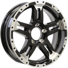 14X5.5 Aluminum Trailer Wheel 5 Lug 4.5 Center Turismo Black Rim